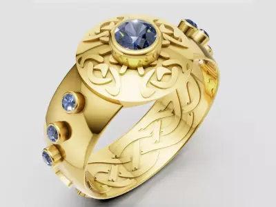 Luxury Ring GOLD  3D print model