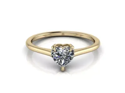 Heart Engagment Jewelry Ring 3 3D print model