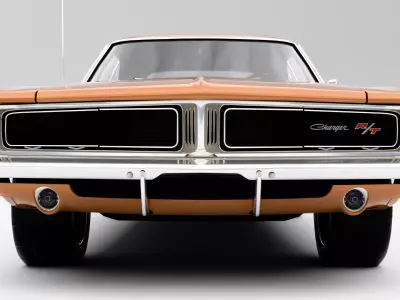 Dodge Charger RT 1969 Low-poly 3D model get