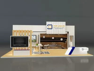 Booth Exhibition Stand a139 3D model