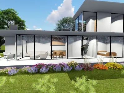 Modern house design 3D model