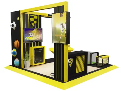 Booth Exhibition Stand a605A 3D model