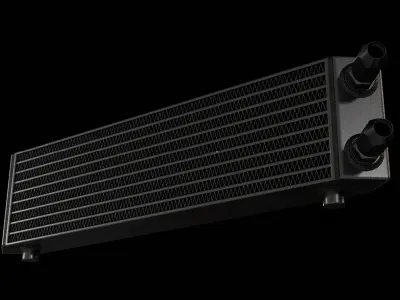 CSF boss oil cooler 3D model