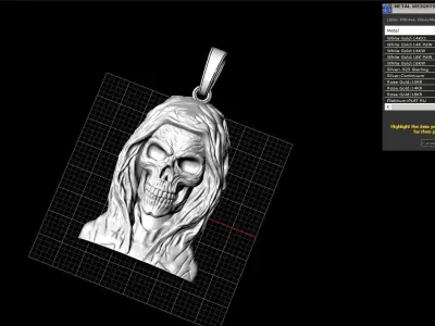 Scull pendant  model 835 3D print model