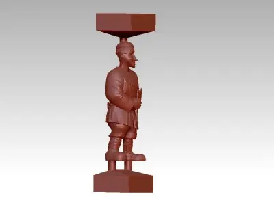 man salty sculpture 3D print model