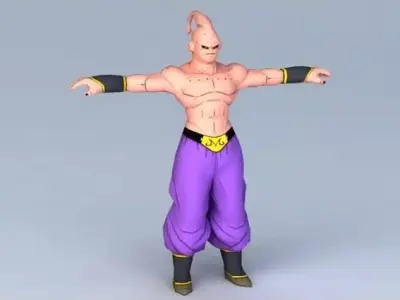 Majin Buu Low-poly 3D model