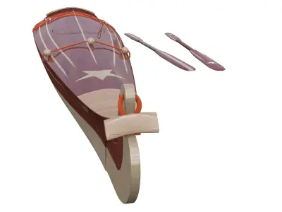 Kayak bow of boat 3D model