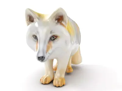 Arctic Fox D Model Pack Low-poly 3D model