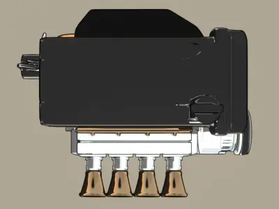 4AGE blacktop anime style model for blender with animation 3D model