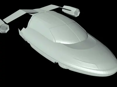 Air Car fiction 3D model