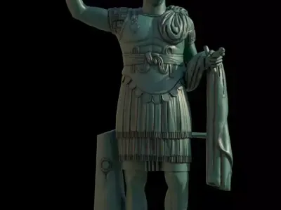 Statua di costantino 3D model