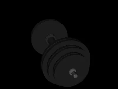 Dumbbell Low-poly 3D model shop