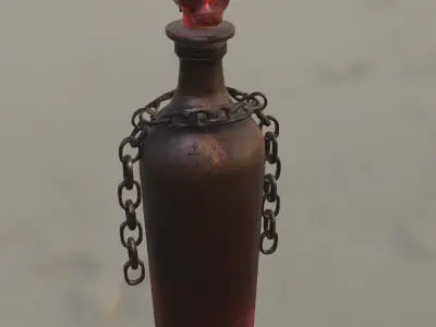 Cursed Blood Potion Bottle 3D model