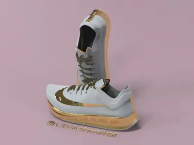 Nike Air Gold 2021 Low-poly 3D model