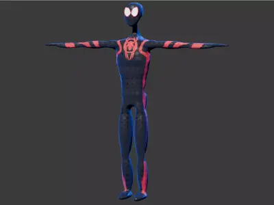 Miles morales Free low-poly 3D model