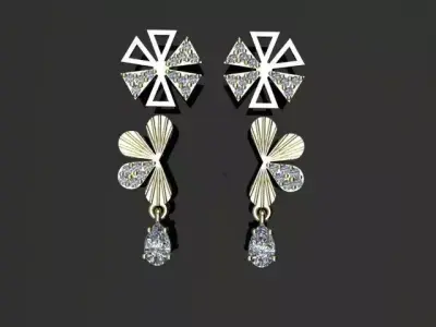 Jewel Earring 3D print model