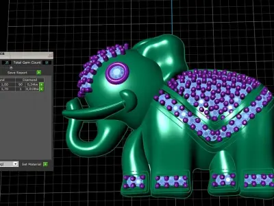 Animal necklace 3D print model