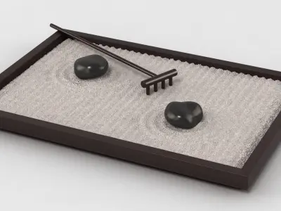 Table Zen Garden 3D model