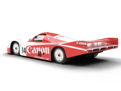 Porsche 956 Group C 1982 Canon Racing 3d model  3D model