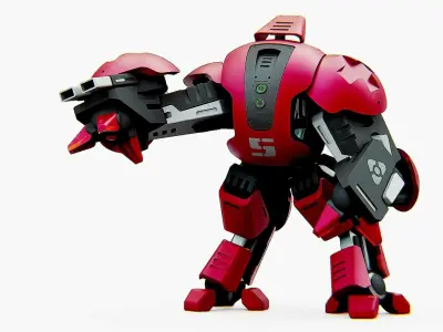 BATTLE DROID OKEANOS Rigged for Unreal Engine - Unity - MIXAMO 3D model