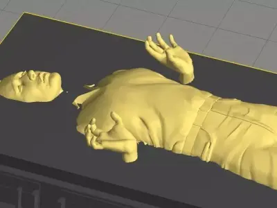 Han solo in Carbonite Hi-Res Dual Extrusion Free 3D print model