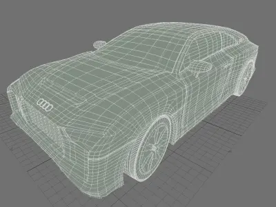 audi quattro 2010 obj 3D model