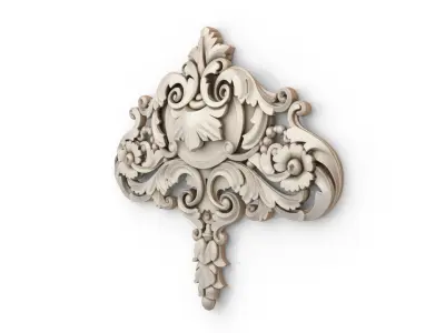carved classic decorative ornament cnc 3d printing stl 12 3D model