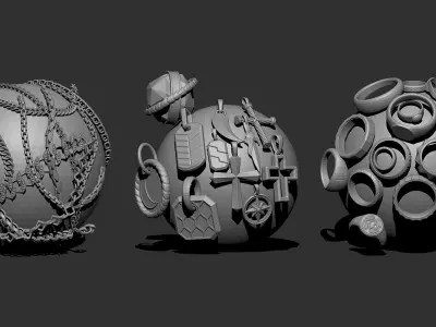 50 jewelry items vol2 3D print model