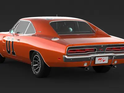 1969 Dodge Charger General Lee 3D model