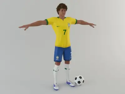 Brazil Footballer 3D model