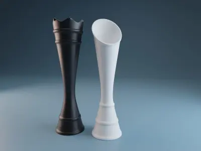 Vases King and Queen 3D print model