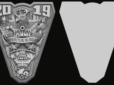 Bas-relief for the United States Ring 2019 3D print model