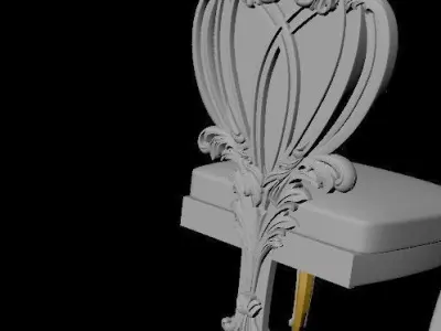chair ornate 3D model