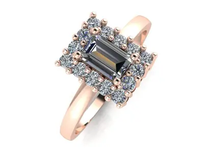 Diamond Ring Jewelry 3D print model buy