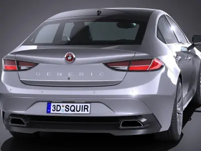 Generic Sedan NN 2017 3D model