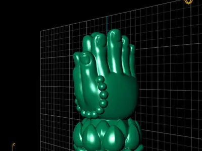 hand buddha 3D print model