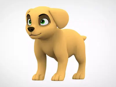 Labrador  Low-poly 3D model