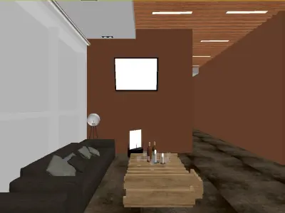 Luxury Restaurant Sitting 3D model