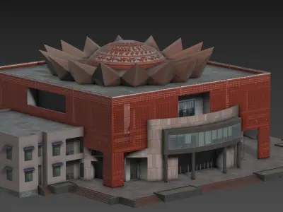 Museum Low-poly 3D model purchase
