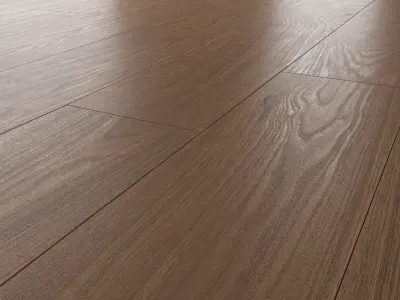 Wood Floor Oak Black Walnut Firestop 3D model