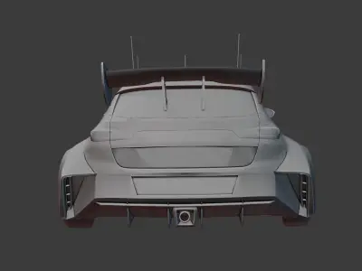 Lowpoly Rallycross KIA Xceed concept Low-poly 3D model