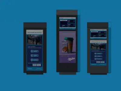 Information totems of Trenes Argentinos Free low-poly 3D model