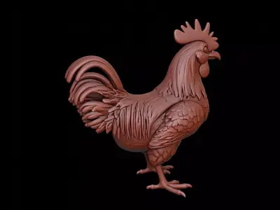 Chicken Animal Sculpture 3D print model get