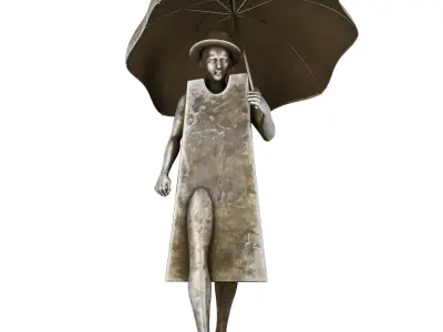 Rain Man Sculpture 3D model