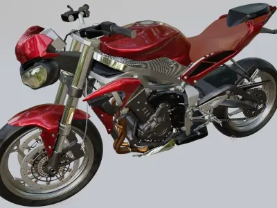 Motorcycle Triumph Street Triple 2013 Blender 3D model