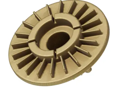 Brass Engine Cooling Fan Clutch 3D model