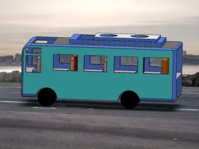 3D modelled BUS 3D model