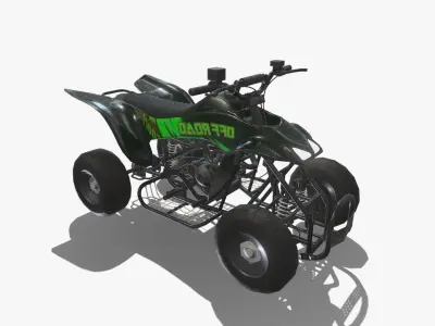 quad bike update Low-poly 3D model