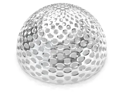 Perforated dome structure architecture and engineering 3D model