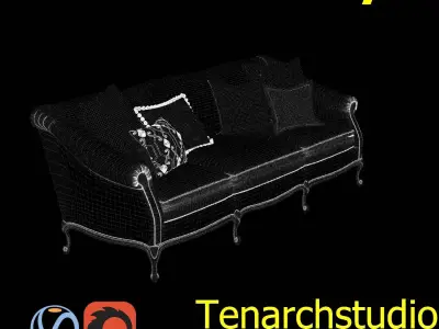 Tenarchstudio Galimberti Nino Pigrone Sofa Render Ready  3D model